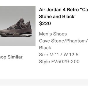 Jordan 4 Retro Phantom Black Sneakers